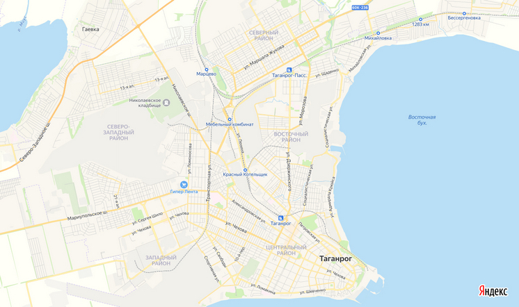 Сколько районов в Таганроге